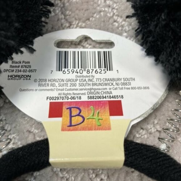 4 Black Springy Pom Pom  Headbands  Lot  Beely Bobber - Picture 4 of 4